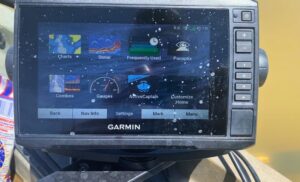 Garmin Livescope navigation menu