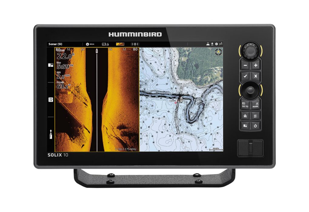 Humminbird SOLIX 10 CHIRP MEGA SI G3 Touch-Screen Fish Finder/GPS Chartplotter