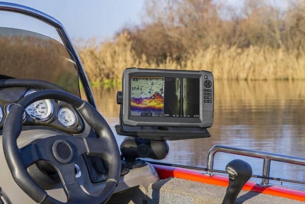 Fish Finder in the boat