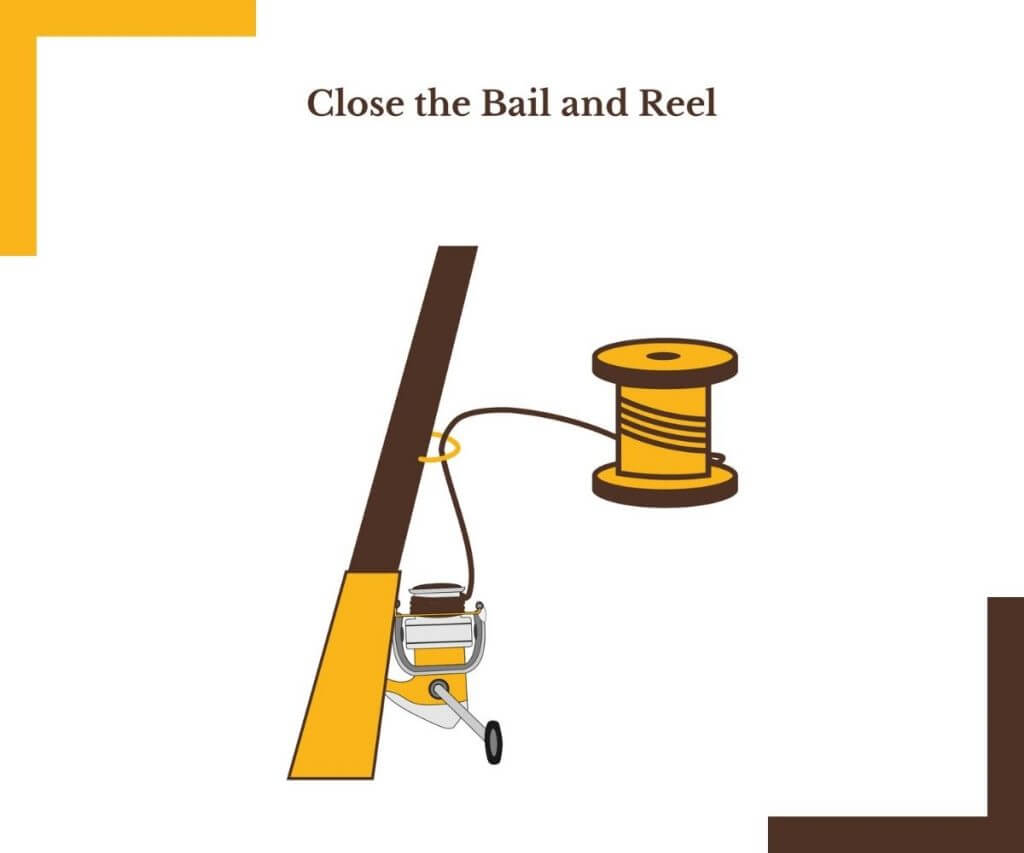 CLOSE THE BAIL AND REEL