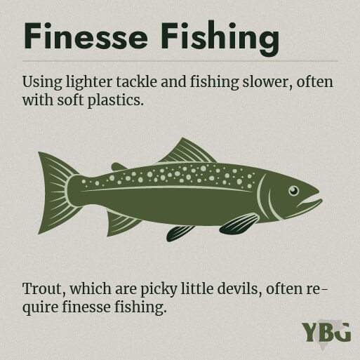 Finesse Fishing: Using lighter tackle and fishing slower
