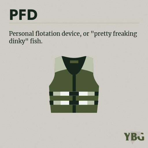 PFD: Personal flotation device
