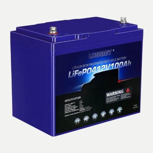 LOSSIGY 12v 100Ah Lithium Battery