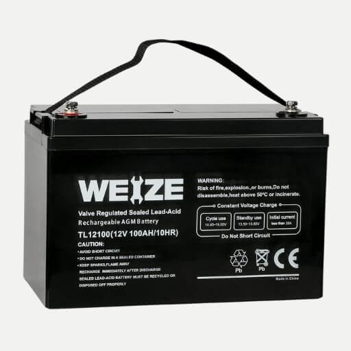 Weize 12V 100AH Deep Cycle AGM Battery