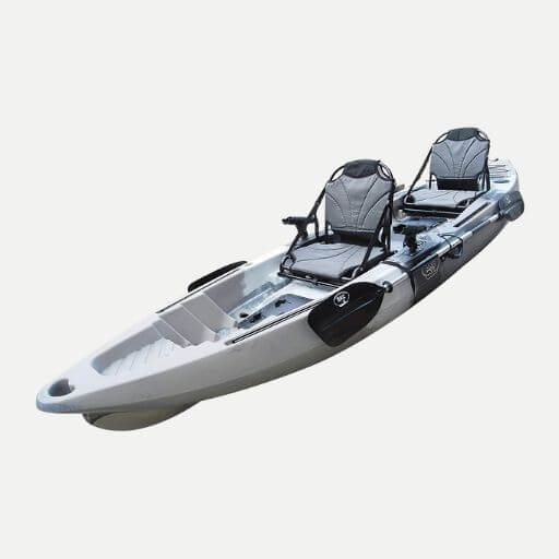 BKC TK122U 12' 6" Tandem Sit On Top Fishing Kayak