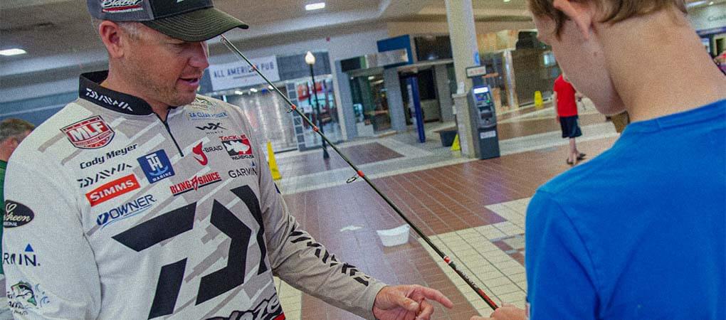 Cody Meyer is a pro at getting youngsters started in bass fishing