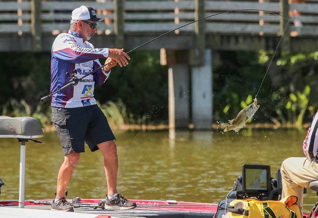 Paul Elias knows many factors are involved in finding success with offshore cranking (Photo by Josh Gassmann/Major League Fishing)