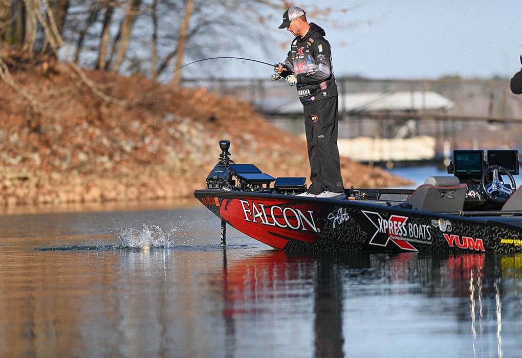 Jason Christie made a splash in the 2022 Bassmaster Classic, playing a hunch and riding it to the title. (Photo by Chris Brown/BASS)