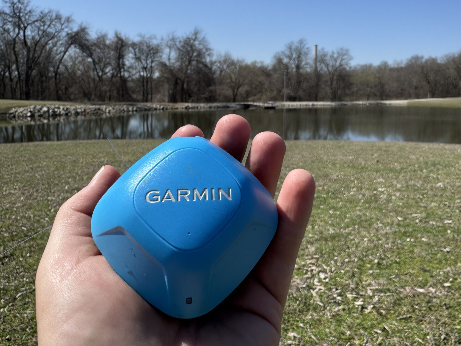 The Garmin Striker Cast in my hand