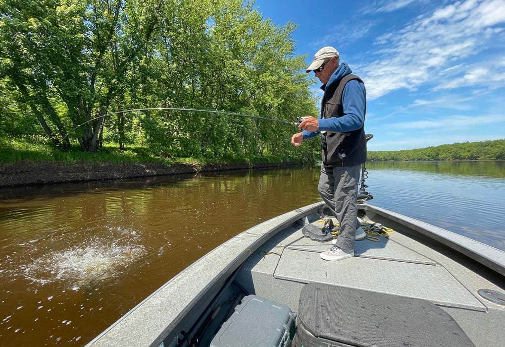 Larry Dahlberg has been tangling with big smallmouth bass since he was a child (photo by Brent Frazee)