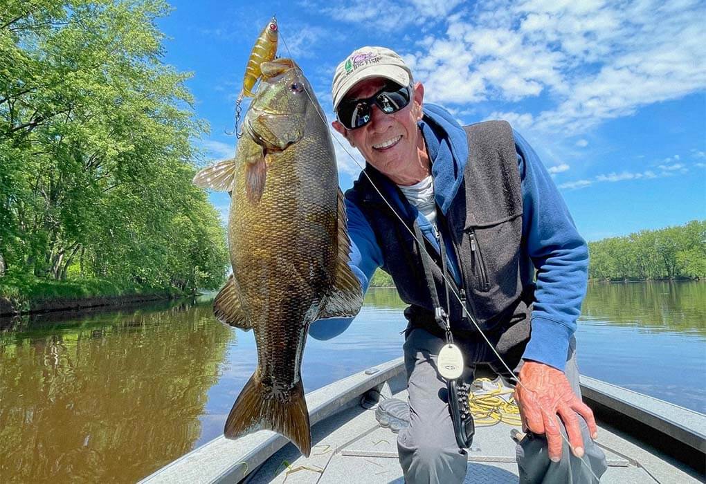 Larry Dahlberg, 72, started guiding on the St. Croix River as a boy (photo by Brent Frazee).