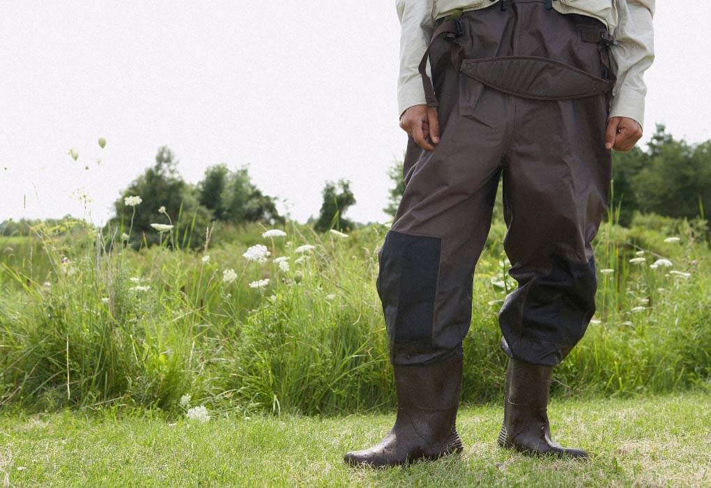 fishing waders with boots