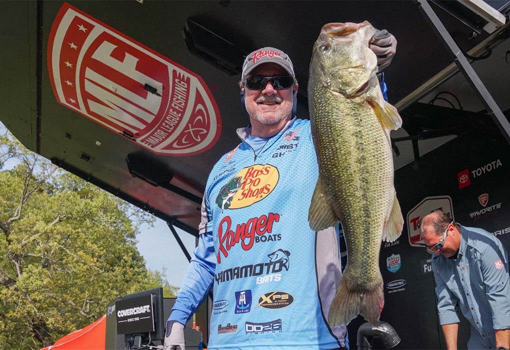 Larry Nixon, 72, has been fishing professionally for 45 years, and he still knows how to catch the big ones (photo by Rob Matsuura/Major League Fishing)