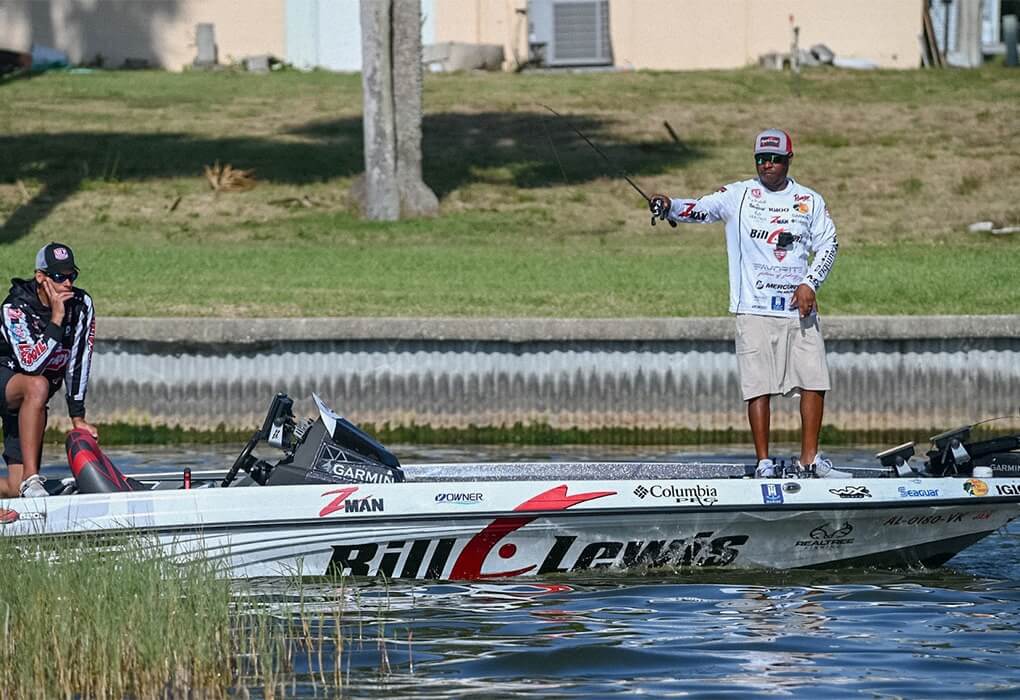 Mark Daniels Jr. loves to punch his baits through thick mats of vegetation to catch big bass (Photo by Jody White/Major League Fishing)