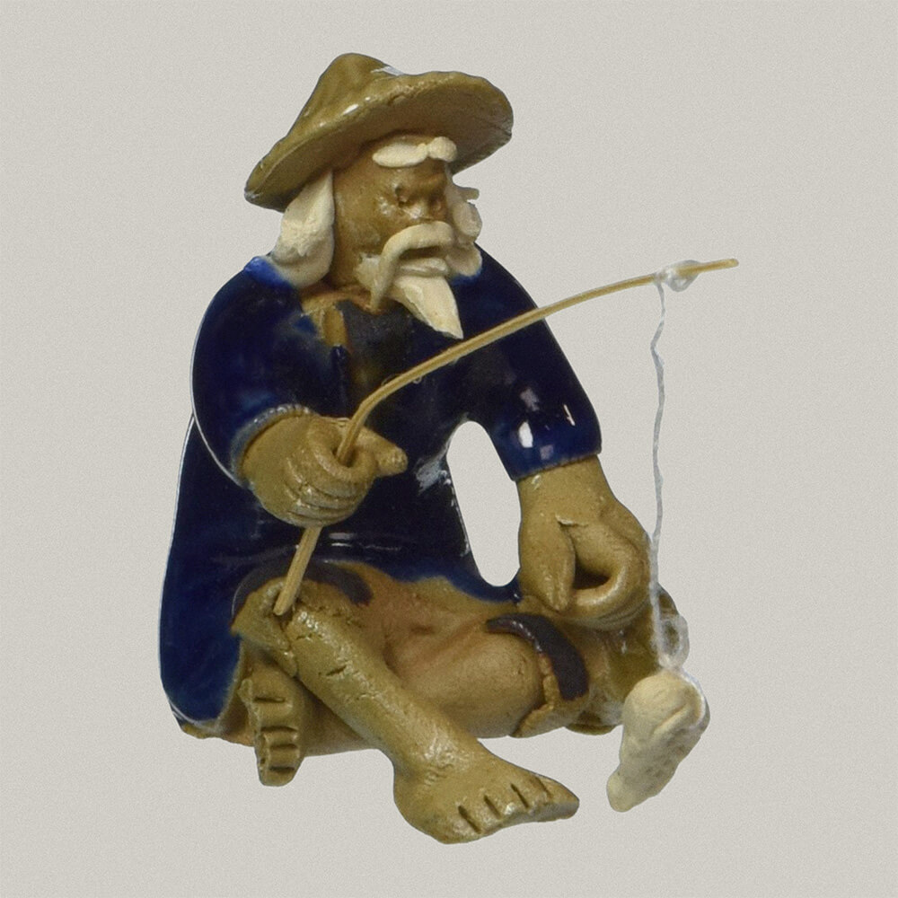 Desktop Fishing Figurine