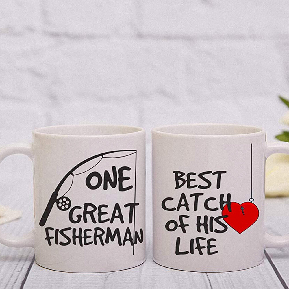 His and Her Fishing Mugs