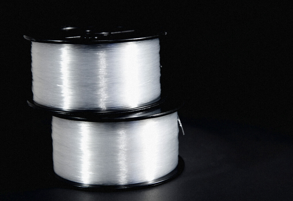 spool of a fluorocarbon fishing line for finesse fishing