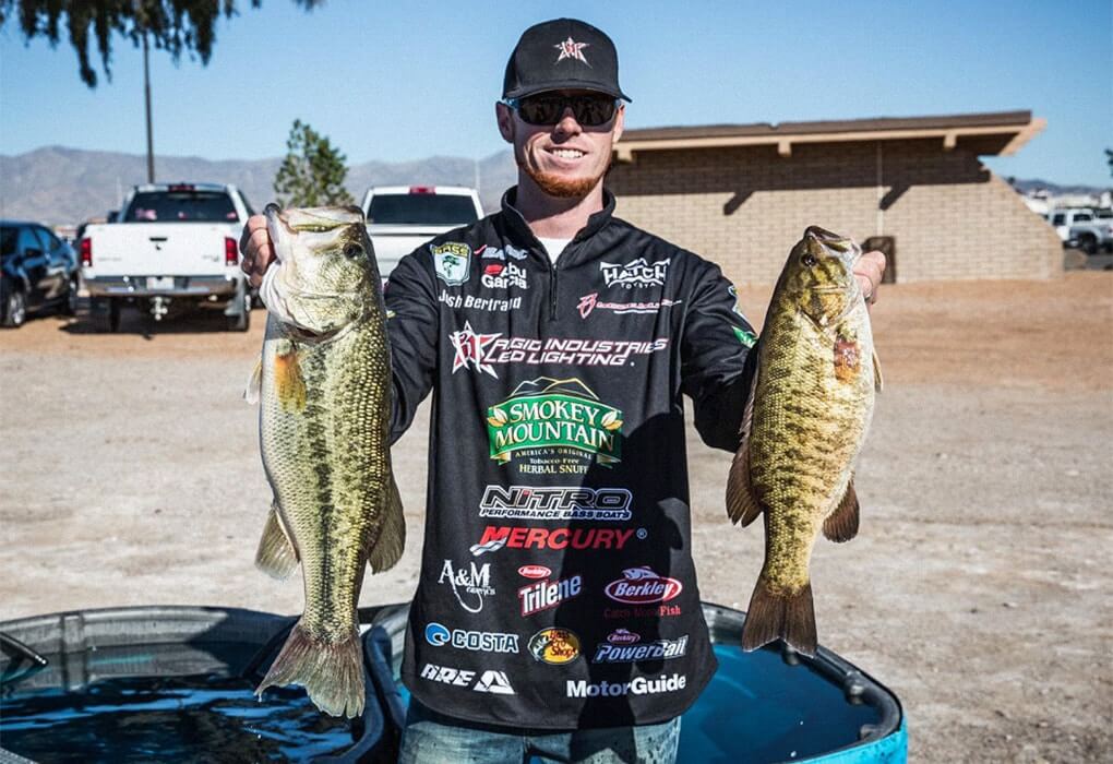 LiveScope has allowed Josh Bertrand to improve his offshore game for largemouth and smallmouth bass (photo by Matt Pace/Major League Fishing)