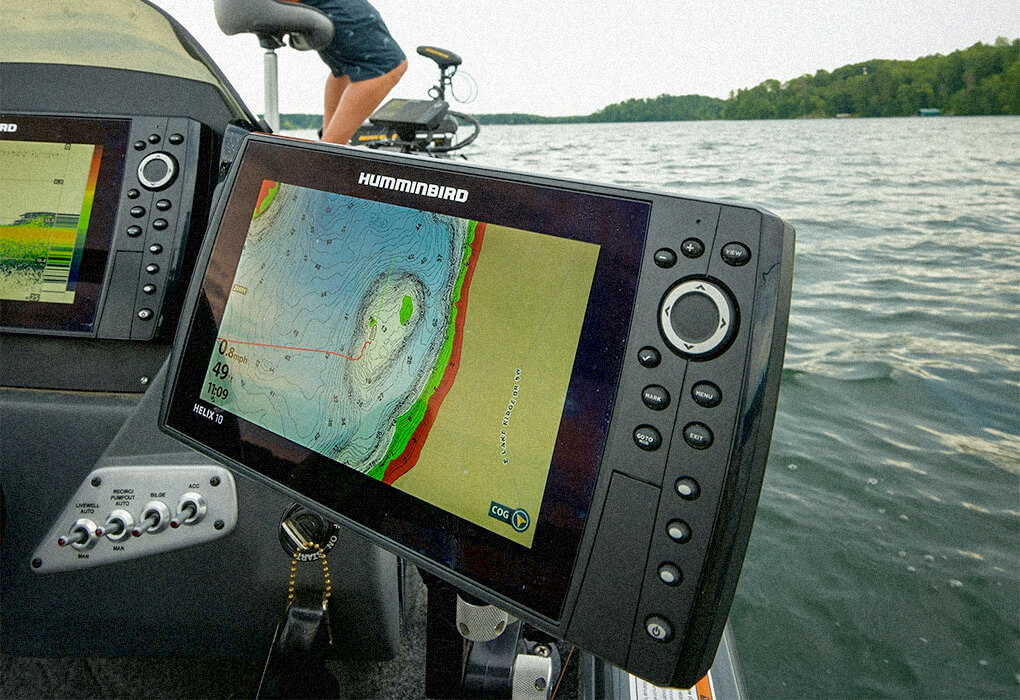 mapping on a humminbird 10 fish finder