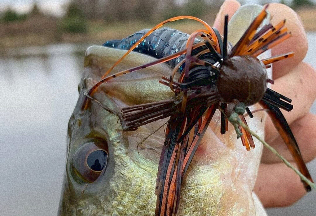 craw jig lure for bass fishing