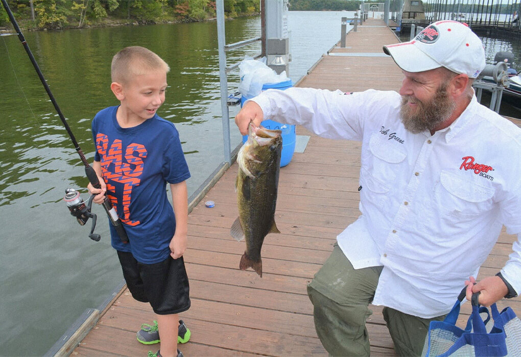 For experienced fishermen all the way down to kids, Lake of the Ozarks has a lot to offer for bass anglers (photo by Brent Frazee)