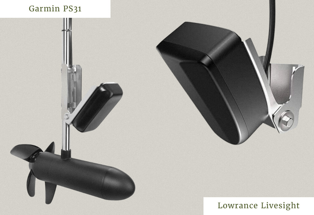 Garmin PS31 versus Lowrance Livesight transducers