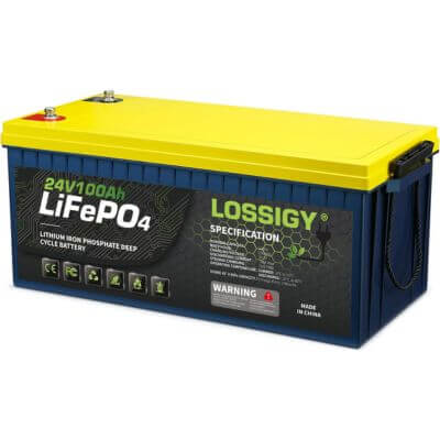 Lossigy 24v 100Ah Lithium-Ion Battery