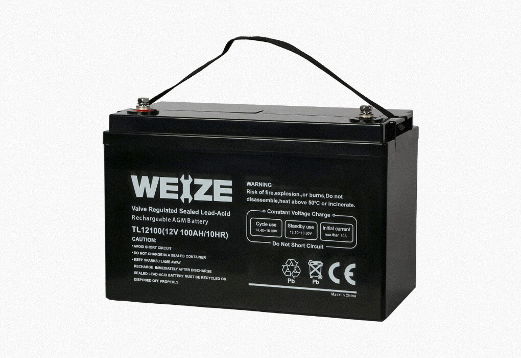 Weize 12V 100AH Deep Cycle AGM Battery