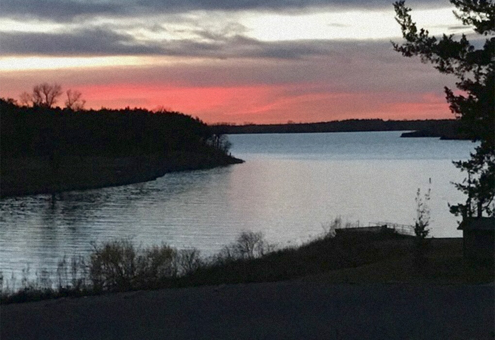 lake sunset