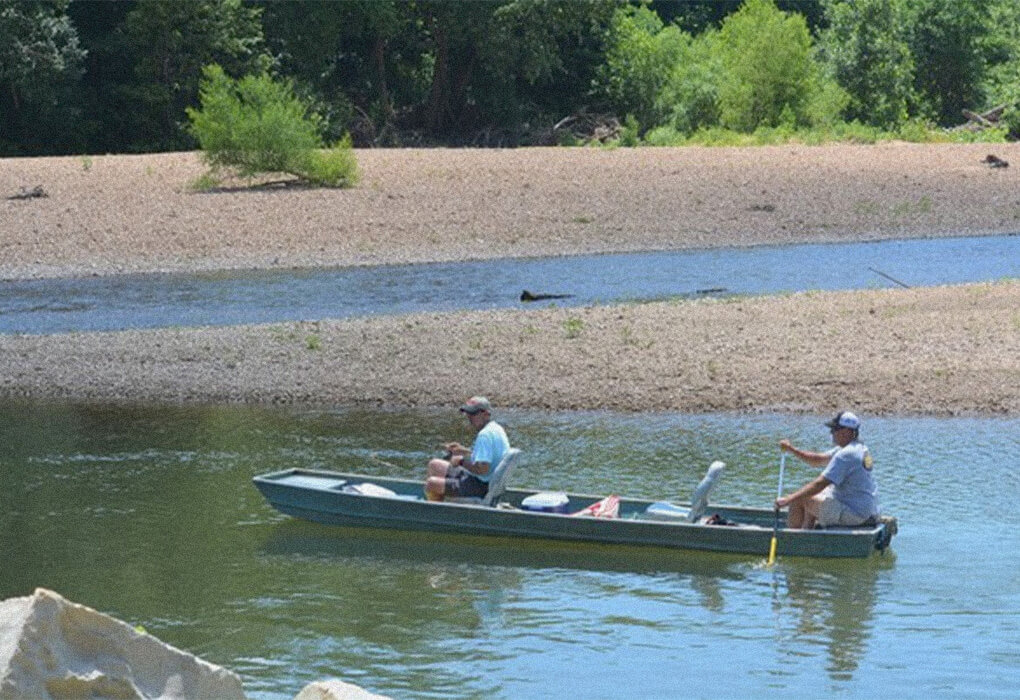 fishermen out fishing on the water