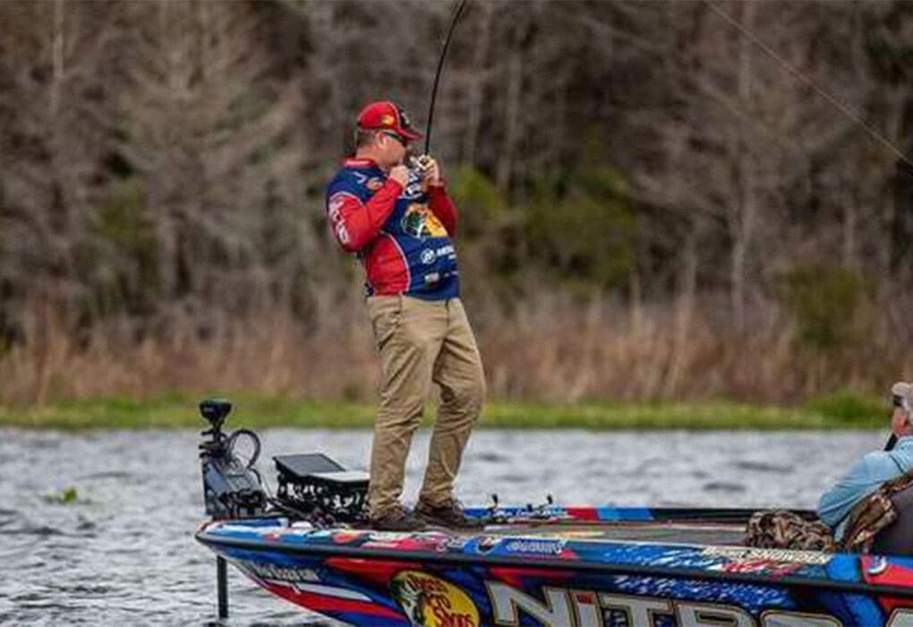 Brian Snowden knows the the bass and shad spawn are interrelated in the spring. (photo by Bassmaster media)