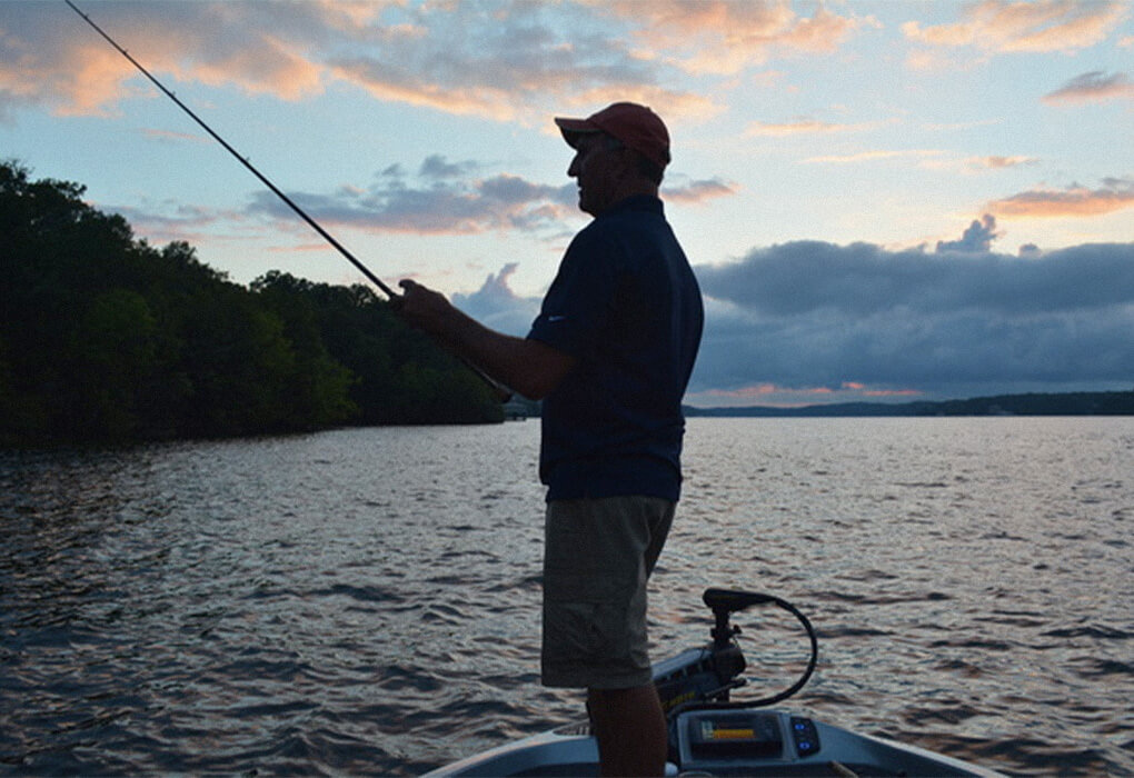 fisherman out in water