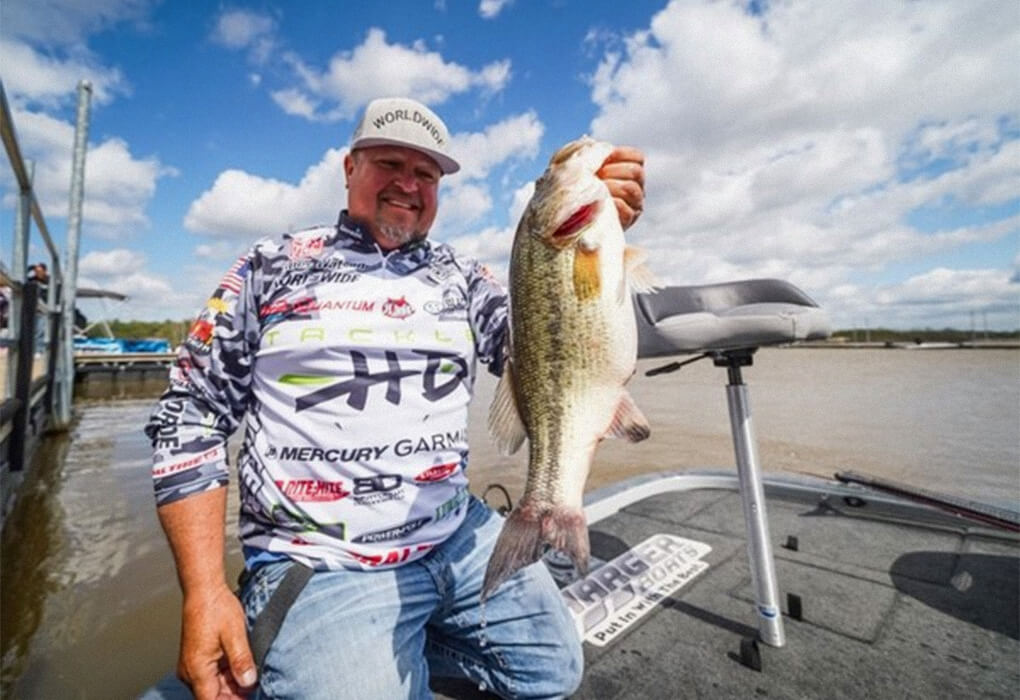 James Watson learned how to catch big bass from his father at a young age.. (Photo by Tanner Lyons/Major League Fishing)