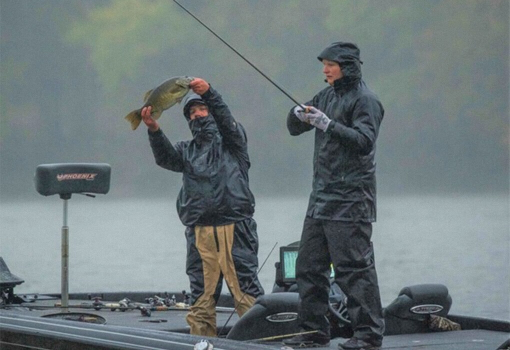 Brent Crow used lures to catch big smallmouth bass in the Toyota Series Championship, but he often chooses live bait when he is guiding. (Photo by (Photo by Kyle Moore/Major League Fishing)