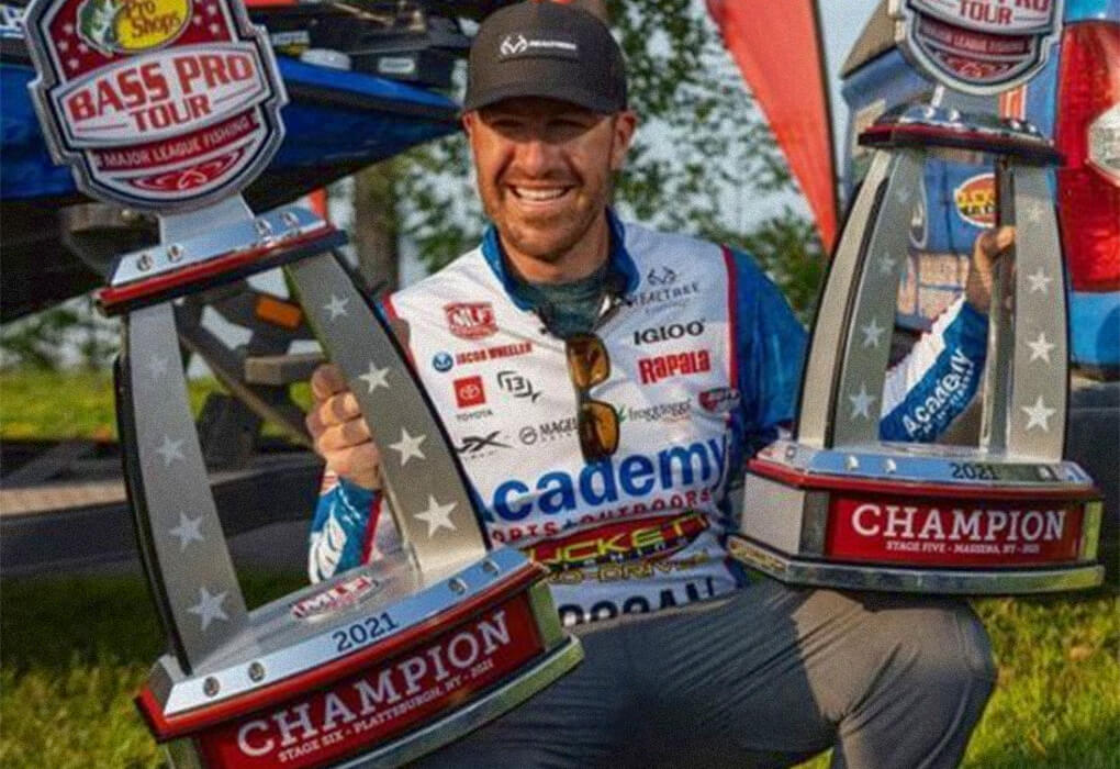 Jacob Wheeler has taken back-to-back championships on the Bass Pro Tour, and in dominating fashion. (Photo by Major League Fishing)
