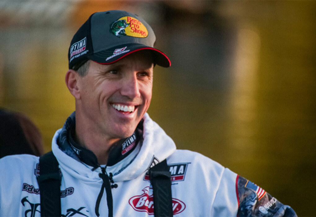 Edwin Evers credits lots of hours on the water for teaching him the ways of the bass. (Photo by Phoenix Moore/Major League Fishing)