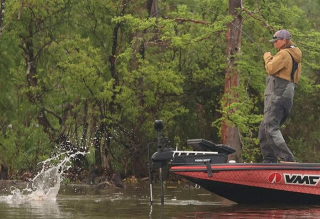 Seth Feider, this year's Bassmaster Angler of the Year, knows that bass can be caught in the heat of summer. (Photo by B.A.S.S.)