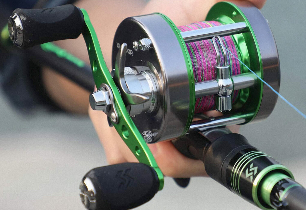 green catfishing reel