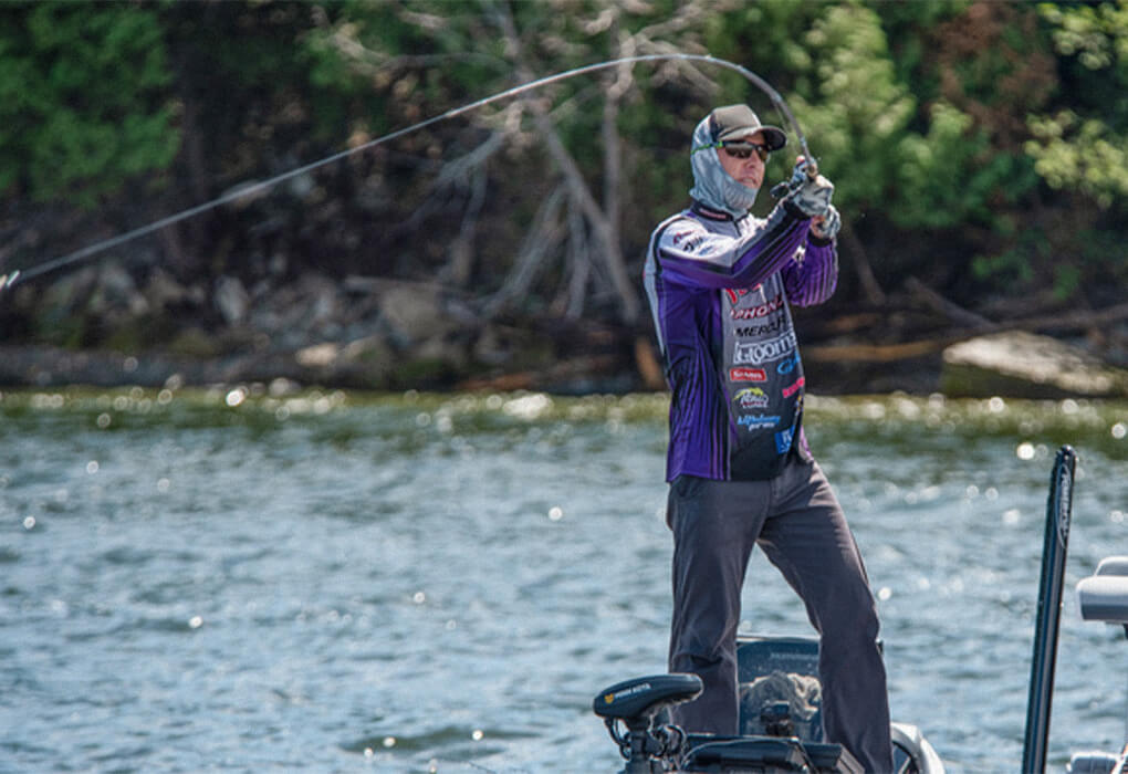 The bass-fishing world lost one of its heroes, Aaron Martens, in 2021. (Photo by Garrick Dixon, Major League Fishing)