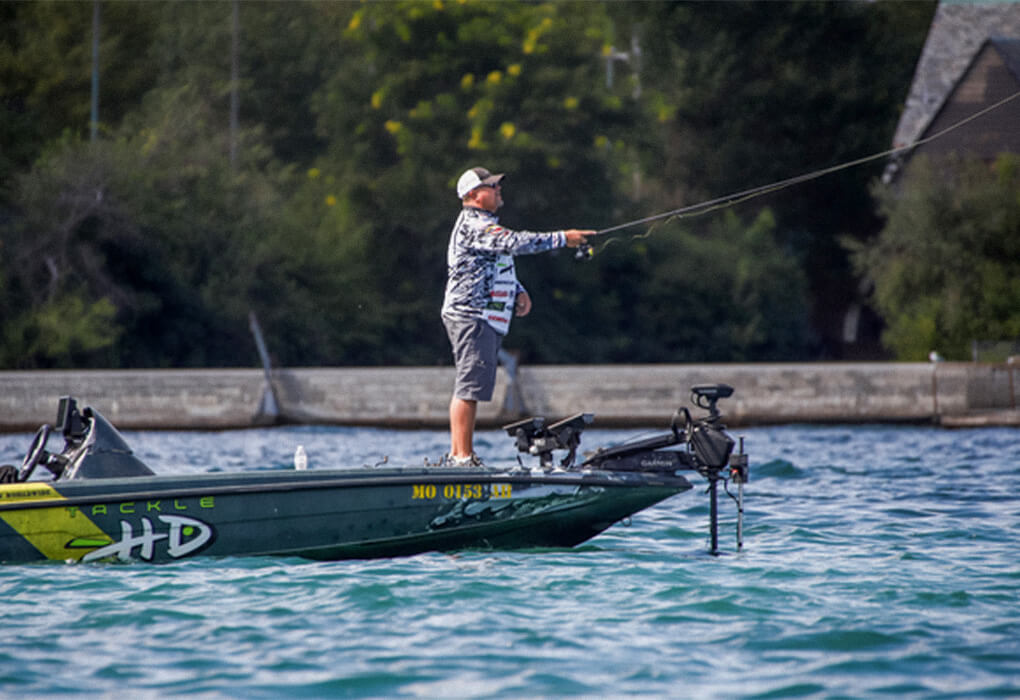 Climbing to the major leagues of bass fishing was no easy task for James Watson. (Photo by Phoenix Moore/Major League Fishing)