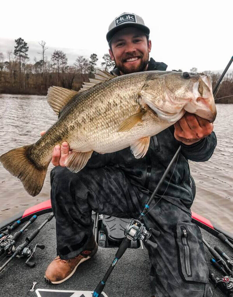 When Brandon Palaniuk targets big bass, he casts big baits. (Photo courtesy of Brandon Palaniuk)