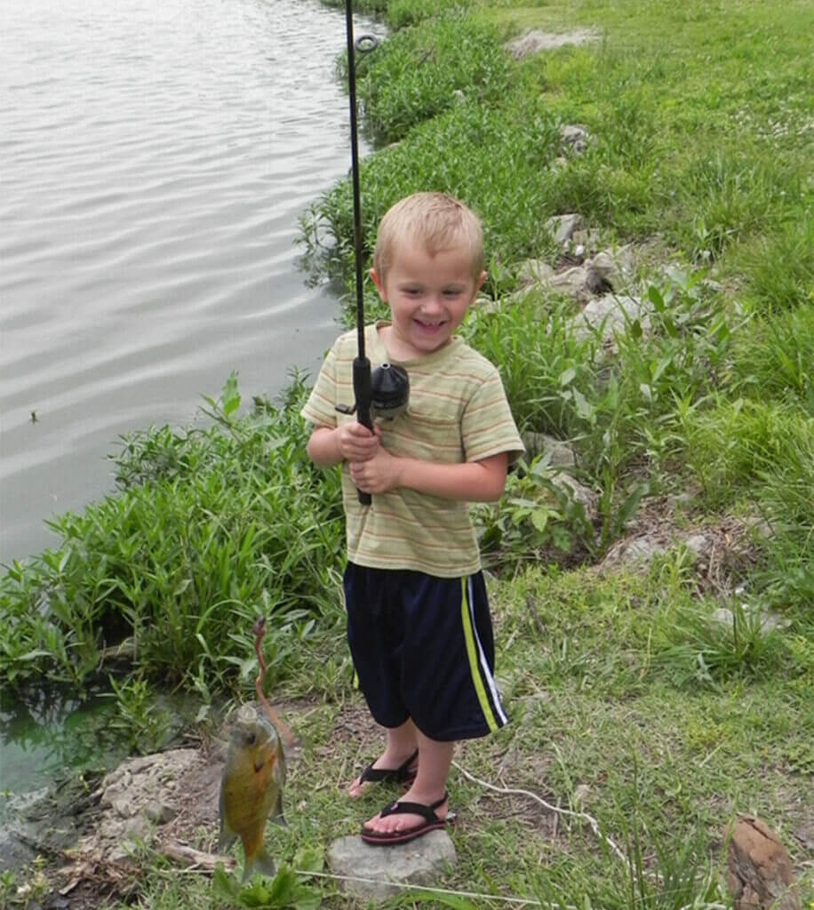 If you want a fishing partner for life, start them young. (Photo by Brent Frazee)