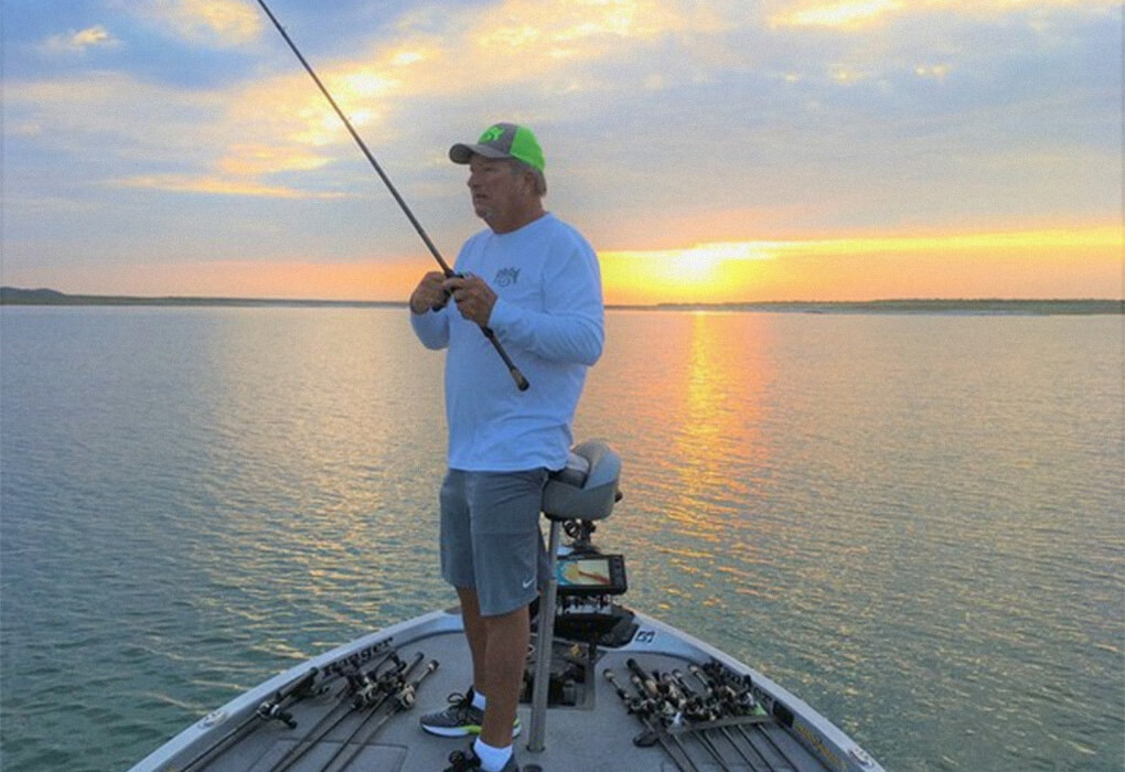 Bass-fishing great Denny Brauer knows that some largemouths will remain shallow in the heat of summer, especially if there is plenty of shade. (photo courtesy of Denny Brauer).
