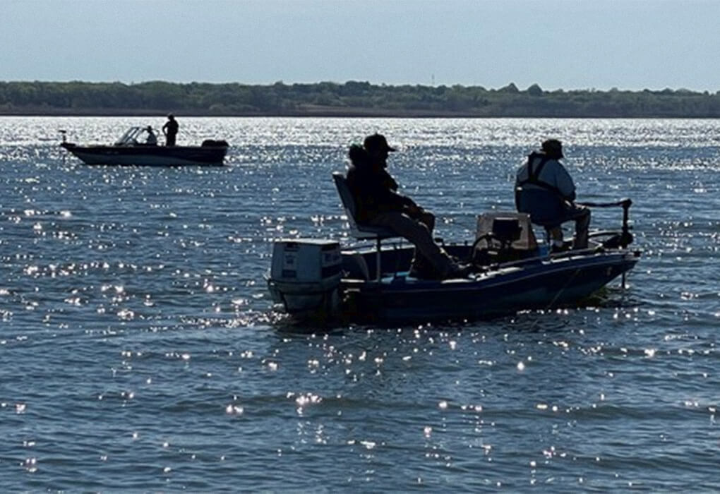 fishermen out on water