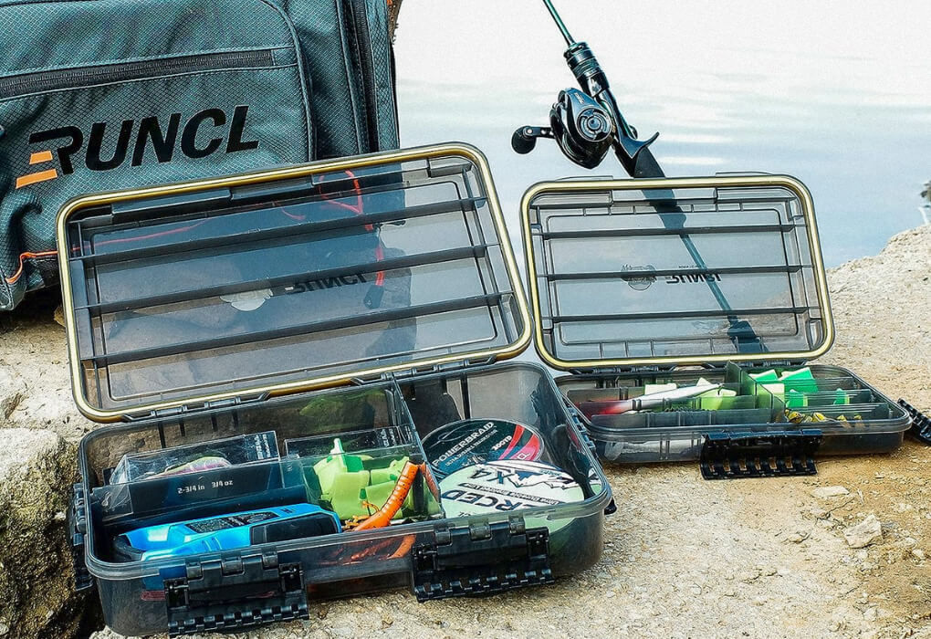 tackle box and fishing lures