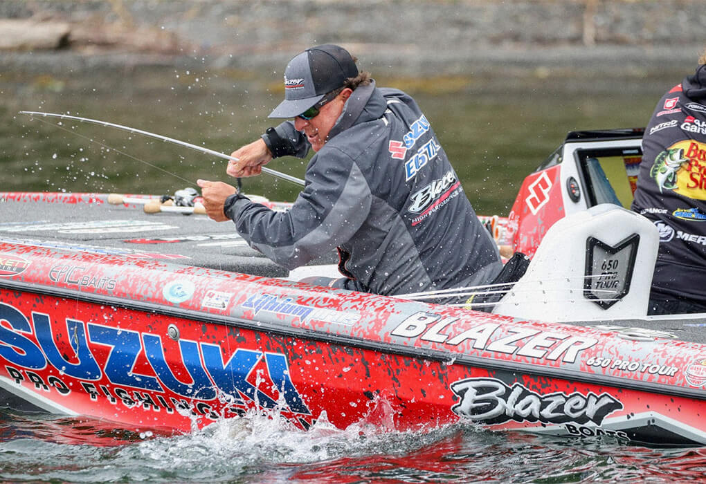 Dean Rojas is accustomed to battling big bass to the boat on the Major League Fishing Bass Pro Tour (photo by Phoenix Moore/Major League Tour)