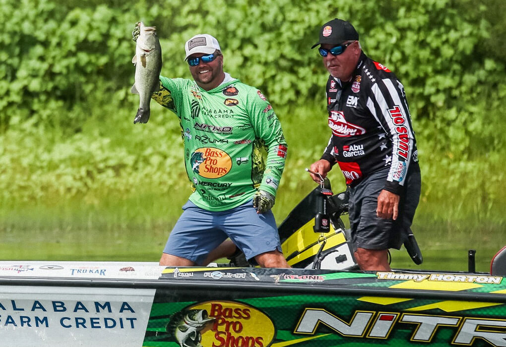 Timmy Horton uses crankbaits to reel in bass, whether it’s in tournaments or on his popular television show, “Timmy Horton Outdoors” (photo by Josh Gassmann/Major League Fishing)
