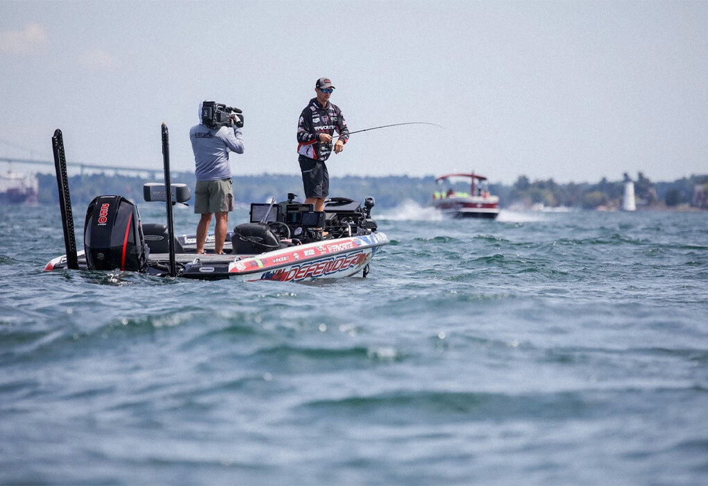 Most bass fishermen treasure the peace and quiet of their surroundings. But there are times when they have to fish in pressured water  (photo by Sean Ostruszka/Major League Fishing)