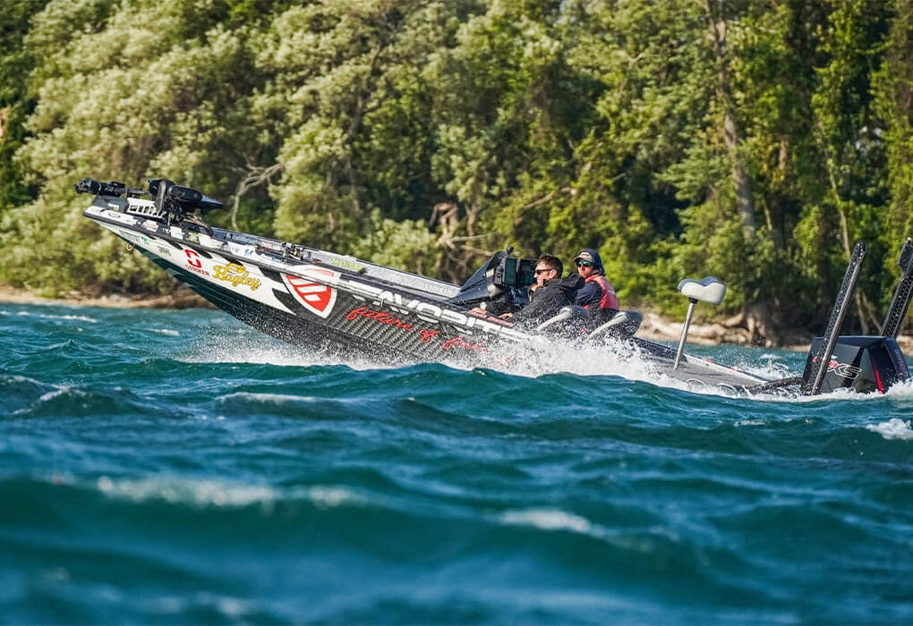 The wind can be your friend when it comes to bass fishing (photo by Rob Matsuura/Major League Fishing)