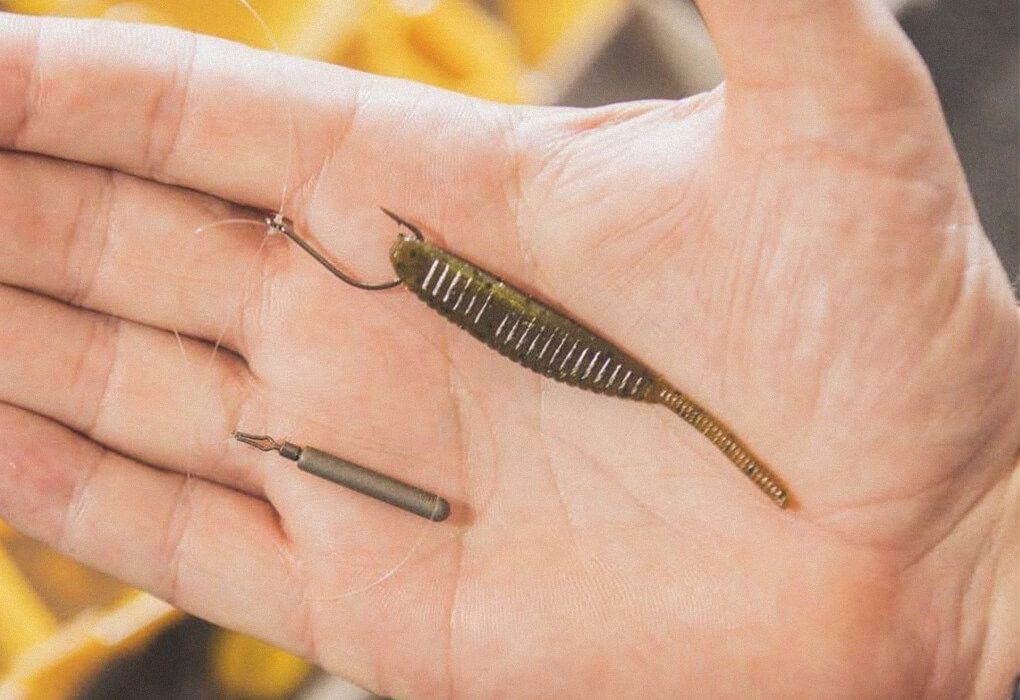 Yamamoto’s Shad Shape Worm is one of Matt Becker’s go-to lures when he fishes a drop-shot rig for smallmouth bass (photo courtesy of Matt Becker)